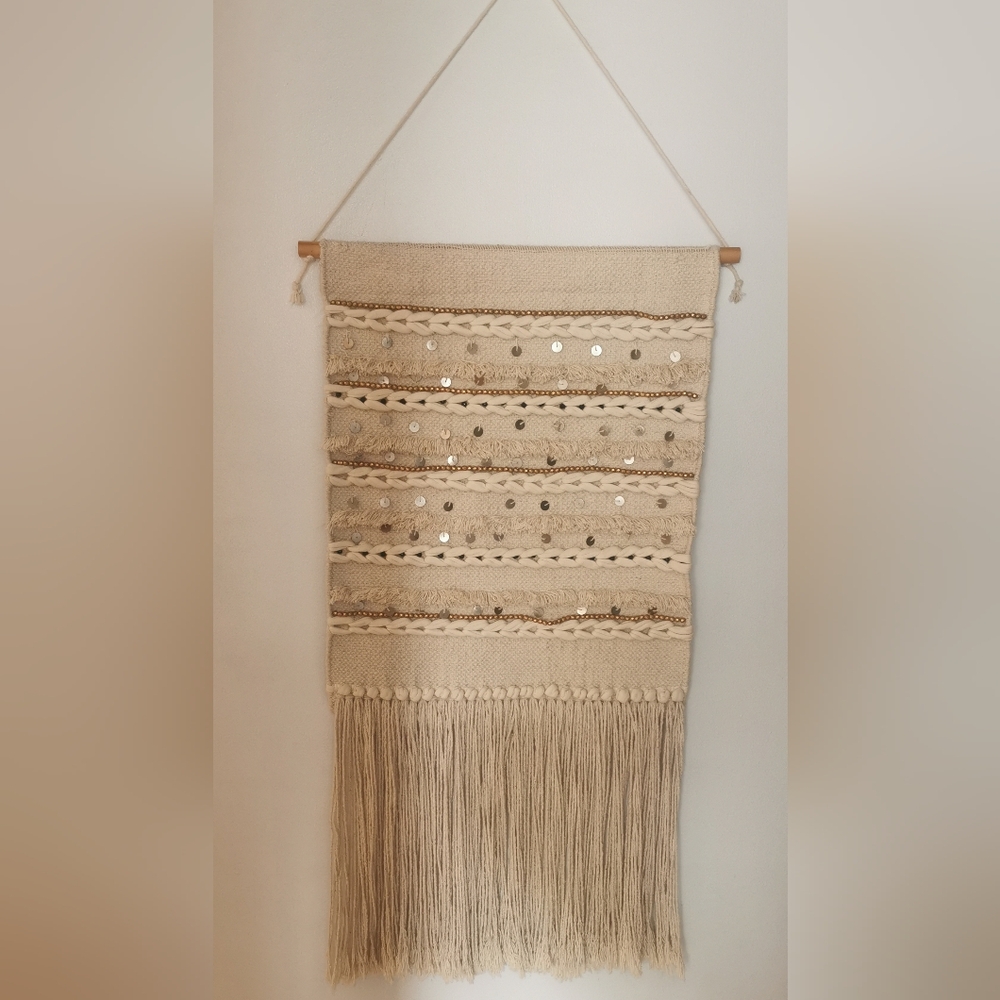 Handmade boho wall hanging